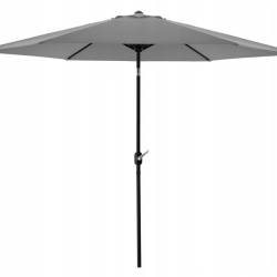 Umbrela terasa gradina, cu inclinare si husa, 300cm, Gri