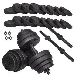 Set gantere reglabile 30kg (2x15kg) din compozit