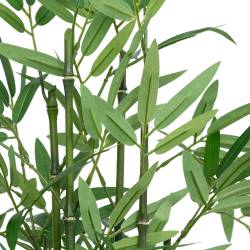 Planta artificiala Atmosphera bambus cu ghiveci natural, 46 cm, verde