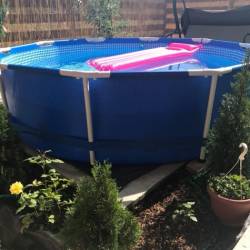 Piscina cadru metalic Bestway, 305x76 cm, 4500 litri, cu pompa de filtrare