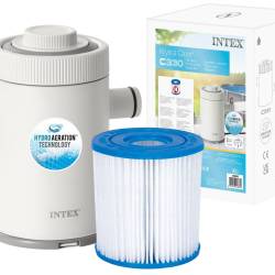 Pompa filtrare Intex 26602, debit 1250 l/h, cu Hydro Aeration, pentru piscine pana la Ø305 cm