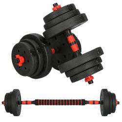 Set gantere si haltera reglabile Sersimo, 20kg