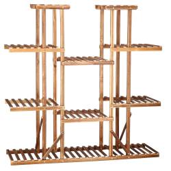 Stand de flori din lemn cu 15 etajere suport GA200, 119x120cm