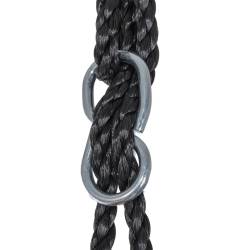Leagan tip cuib Sersimo NS8, diametru 90cm, inaltime reglabila, pentru exterior, sarcina 150 kg, Albastru Negru