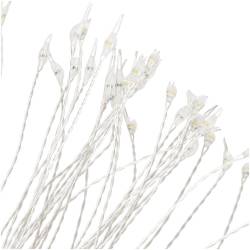 (DL) Instalatie lumina decorativa STAR cu 100 LED-uri, diametru 30cm, alimentare baterii, alb rece