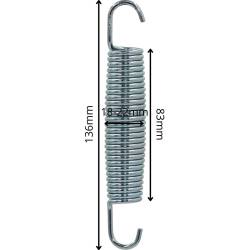 Arc trambulina din otel galvanizat, lungime 136 mm, compatibil trambuline 244 cm - 305 cm