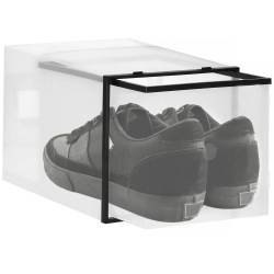 Set 10 cutii organizare pentru pantofi, 28x20x20, transparent