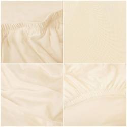 Set 4 huse universale pentru scaun, marime universala, poliester si spandex, 45 x 60 cm, bej