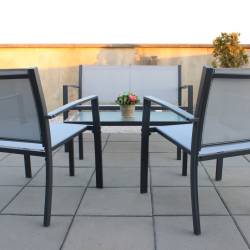Set mobilier gradina/terasa Sersimo Valencia, 2 fotolii, canapea si masuta