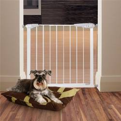 Poarta de siguranta Safety Gate pentru scari, ajustabila 76-85 cm, din otel, alba
