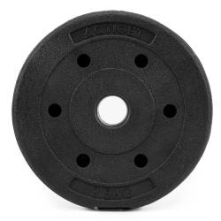 Disc greutate haltera, 2,5 kg, umplutura bitumica, invelist PP, 29 mm, negru