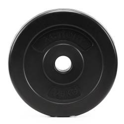 Disc greutate haltera 1,25 kg, 31 mm, compozit bitumic, PP, 18x3 cm, negru