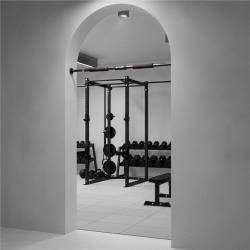 Bara tractiuni reglabila pentru usa 62-100 cm, otel si spuma NBR, capacitate 300 kg, negru
