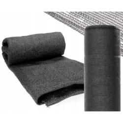 Plasa umbrire si intimitate pentru gard, 1.5m latime, 50m lungime, 135g densitate 90%, gri antracit