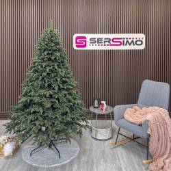 Brad artificial Christmas Deluxe by Sersimo, Alaska, verde, mix 2D+3D, 210 cm