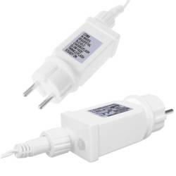 Ghirlanda luminoasa tip perdea 500 LED-uri, 20m, pentru interior/exterior, iluminare alba