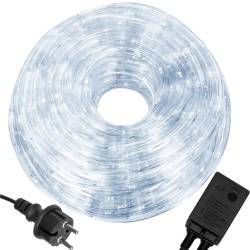 Instalatie tub furtun luminos pentru Craciun, 240 LED-uri, 10m, alb rece