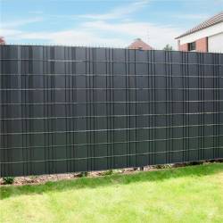 Panou de gard pentru intimitate in gradina, PVC, 50 x 0.19 m, gri antracit