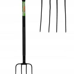 Furca pentru gradina din otel cu maner tip D, 120 cm, negru
