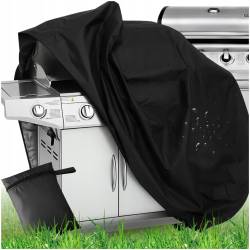 Husa de protectie pentru gratar, tesatura oxford impermeabila, protectie UV, 145x61x117 cm, negru