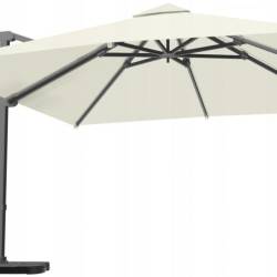Suport baza umbrela 50x50x8 cm, set 4 elemente umplere cu apa sau nisip, manere metalice, plastic rezistent, negru