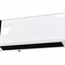 Aeroterma electrica de perete cu element ceramic PTC, putere reglabila 1000 W si 2000 W, 3 moduri functionare pentru ventilatie si incalzire, afisaj L