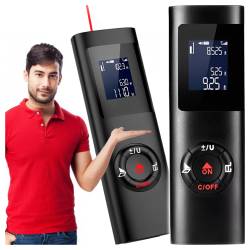 Telemetru laser digital PRO 50, distanta maxima de masurare 50 m, precizie ±2 mm, functii de masurare a distantei, suprafetei si volumului, afisaj dig