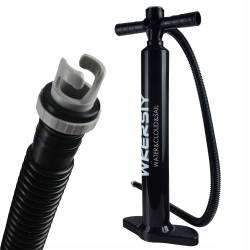 Pompa manuala cu manometru pentru SUP, 15 PSI – dubla actiune, furtun 130 cm
