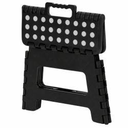 Scaun inaltator multifunctional tip scara, antiderapant, 22 cm, maxim 150 kg, negru