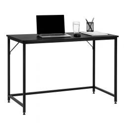 Birou cu blat MDF si cadru metalic, 100x50x76 cm, negru