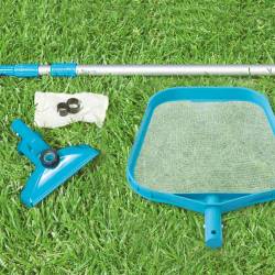 Kit pentru intretinere piscina Intex 28002, tija telescopica 239 cm, plasa si aspirator manual