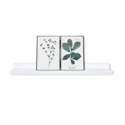 Raft perete 5Five Fixy pentru rame foto, MDF, 58x10x4 cm, alb