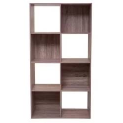 Biblioteca 5Five Mix n'Modul cu 8 compartimente, finisaj natural, 67x32x134 cm, bej