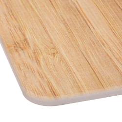 Covoras baie 5Five Bamboo cu efect absorbant rapid, argila naturala, 45x35x1 cm, natur