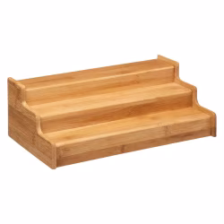 Etajera extensibila suport condimente 5Five, bambus, 32x20x11 cm, maro natural