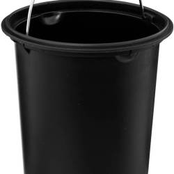 Cos gunoi 5Five Colors Colors cu pedala si inchidere soft-close, otel, 3 L, 23x23x17 cm, negru