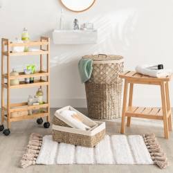 Taburet depozitare 5Five Bambou Natural, bambus, 40x25x46 cm, natur