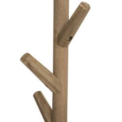 Cuier Atmosphera Wild cu 7 agatatori, lemn si MDF, 39x39x178 cm, maro