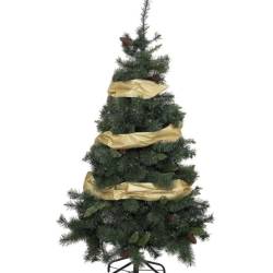 Ghirlanda decorativa panglica 12x500 cm, din PVC, aurie