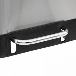 Cos de gunoi Ariane cu pedala, din inox, colectare selectiva, 2 x 30L, 49x40x67 cm, argintiu