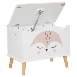 Lada depozitare Atmosphera for kids Renard, 53x33x55 cm, MDF cu picioare lemn, alb