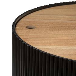 Masuta cafea Atmosphera Enola cu spatiu depozitare, MDF, 55x38 cm, negru