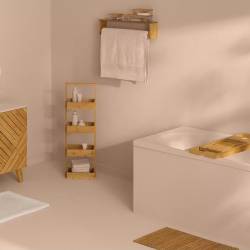 Etajera 5Five Tidy Box cu 4 rafturi, bambus, 28x16x88 cm, natur