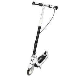 Trotineta pliabila pentru copii, 2 roti cu iluminare LED, frana de mana si picior, reglabila pe inaltime, maxim 100 kg, 73x36x94 cm, negru si alb