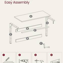 VASAGLE Raft de perete tip cuier, 10 carlige detasabile, sina pentru haine, 30x65x42cm, stejar si alb