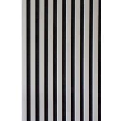 Riflaj MDF decorativ LDA PREMIUM de tip Panou Acustic, Gri Nisip, 260x40 cm