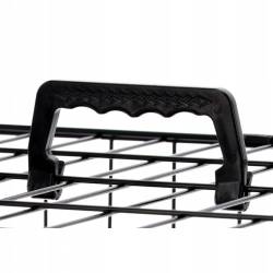 Cusca metalica pentru caine XXXL, pliabila, cu tava detasabila, 121x74x81 cm, negru
