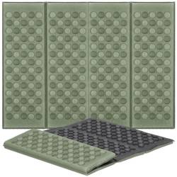 Saltea pliabila pentru sezut la camping sau picnic, spuma XPE termoizolanta, impermeabila, 40x28x1 cm, verde