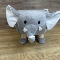 Taburet pentru copii, 28x25cm, maxim 50kg, model elefant