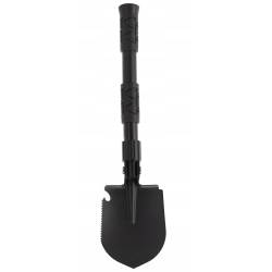 Lopata pliabila multifunctionala 5 in 1 pentru camping si gradina, otel mangan, 41 cm, negru